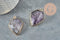 Pendentif hexagone améthyste,Pendentif pierre violet, pierre naturelle,pendentif améthyste, améthyste naturelle,30mm, x1 G1405