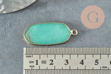 Pendentif hexagone jade naturel vert 37mm,Pendentif bijoux, pendentif pierre,pendentif collier,pierre naturelle x1 G0857