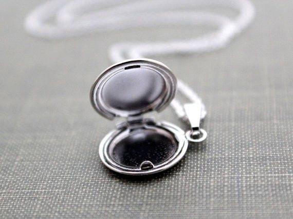 Pendentif locket medaillon zamac argenté 20mm, x2 (G1514)