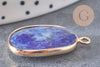 Pendentif oval lapis lazulis, facetté,Pendentif bijou pierre naturelle, pendentif pierre naturelle,lapis lazulis naturel, x1, G2809