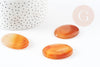 Pendentif ovale agate jaune, fournitures créatives, agate naturelle, agate jaune,création bijoux, pierre naturelle,53mm, x1, G5230