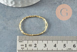 Pendentif ovale martelé laiton brut, fournitures bijoux, breloque laiton brut,pendentif laiton brut,29mm, x2 (G3303)