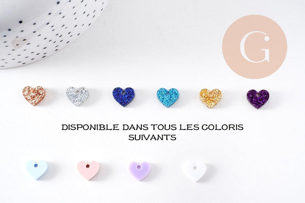 Pendentif rond acrylique 40mm, x2 (G10198)