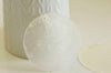 Pendentif rond nacre blanche, pendentif coquillage, coquillage blanc,nacre,coquillage naturel,création bijoux,60mm, x1 G0094