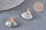 Pendentif triangle labradorite ,pendentif bijoux, pendentif pierre, labradorite naturel,pendentif labradorite,20mm, x1, G2648