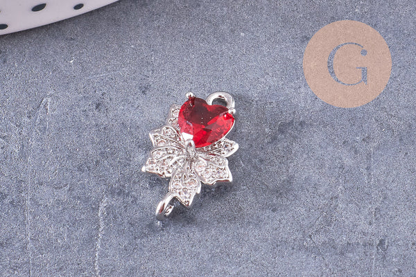 Pendentif verre pierre résine druzy zamac doré 10.5-26mm, x1 (G6415)