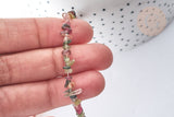 Perle Chips tourmaline naturelle couleur mixte 3~5mm, x1 fil de 80cm (G7888)