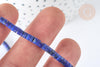 Perle Heishi lapis lazuli naturel 4mm, x1 fil de 38cm (G7223)
