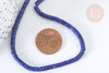 Perle Heishi lapis lazuli naturel 4mm, x1 fil de 38cm (G7223)