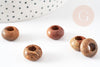 Perle Rondelle donut Jaspe marron naturelle 14mm, rondelle pierre pour création bijoux x2 (G9212)