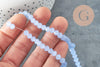 Perle abacus cristal bleu clair 6x5mm, perle verre facette,fil de 44cm, X1 (G6371)
