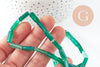 Perle agate rectangle verte, perle agate, pierre naturelle, perle pierre,13mm,fil de 40cm x1 (G0204)