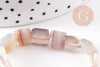 Perle carré agate grise naturelle 8-8.5mm,bijou pierre naturelle,agate naturel,perle pierre,x1 fil de 20-25 perles (G5878)