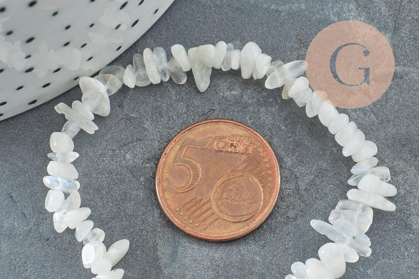 Perle chips opalite 5-8mm, x1 fil de 80cm (G3208)