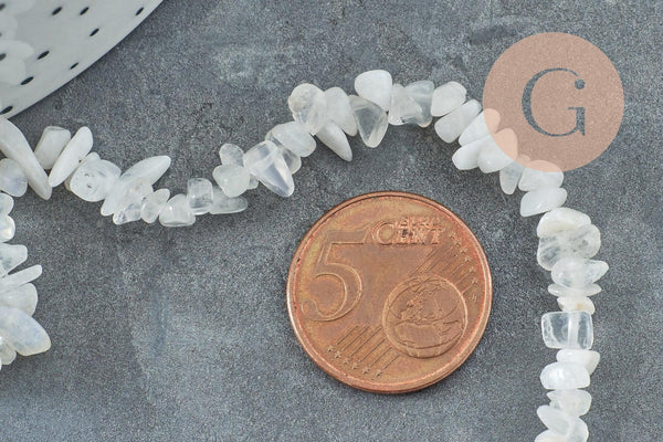 Perle chips opalite 5-8mm, x1 fil de 80cm (G3208)