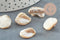 Perle coquillage naturel nacre nugget 18-22mm,x5 (G2650)
