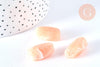 Perle en acrylique rose 25mm imitation pierre, x5 G6797