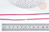 Perle heishi howlite naturelle rose 1mm, pierre naturelle, turquoise naturelle, perle en pierre, fil de 30cm, x1 (G7262)