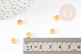 Perle intercalaire disque heishi rondelles laiton doré 6mm, x50 (G3322)