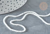Perle jade blanc naturel ronde 2mm, x1 fil de 41 cm (G7397)