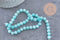 Perle jade teinté imitation amazonite ronde 8mm, x1 fil de 40cm (G4707)