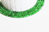 Perle jade vert, pierre naturelle, jade naturel, perle pierre, perle facette, 4mm, fil de 36cm, x1 (G2925)