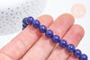 Perle lapis lazuli ronde 8mm,lapis bleu,pierre naturelle, perles pierre,lapis naturel,le fil de 20 cm (G5747)
