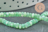 Perle nacre naturelle heishi vert pastel,tube coquillage coloré,perle coquillage,2x4mm, le fil de 20 cm, x1 (G5129)