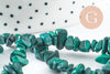 Perle nugget malachite naturelle 5-14mm, fil de 85cm x1 (G3524)