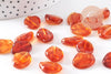Perle nuggets acrylique imitation ambre 17mm, x2 (G10484)