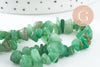 Perle nuggets chips aventurine naturelle 13-22mm, x1 fil de 81cm (G3809)