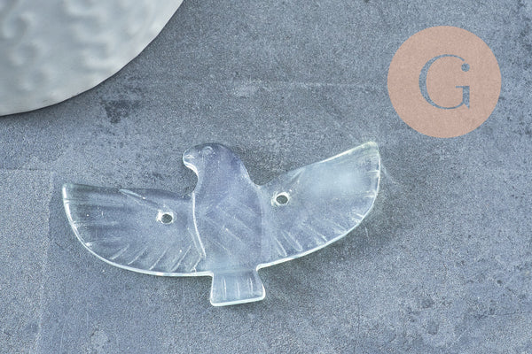 Perle oiseau aigle pierre naturelle 40mm, x1 (G10332)