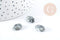 Perle ovale Yooperlite sodalite gris naturelle 19x9mm, x5 (G8279)