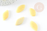 Perle ovale jade jaune feuille,pierre précieuse,pierre naturelle,jade jaune naturel,perle pierre roulée,23-33mm,x5 G1204