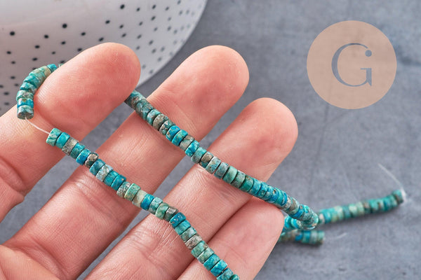 Perle pyrite africaine heishi,perle rondelle pyrite,bijoux pierre pyrite naturelle, pyrite,4.5mm, fil de 40,5 cm x1 (G3145)