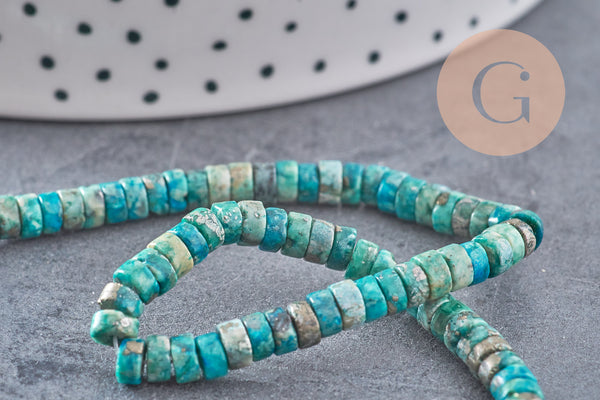 Perle pyrite africaine heishi,perle rondelle pyrite,bijoux pierre pyrite naturelle, pyrite,4.5mm, fil de 40,5 cm x1 (G3145)