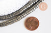 Perle pyrite heishi disque 6mmx4mm,fabrication bijoux perle pyrite naturelle, pierre,x1 fil de 40cm (G6219)