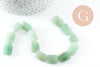 Perle rectangle aventurine naturelle, x1 fil de 21cm (G9711)