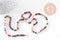 Perle rond tourmaline naturelle facettée multicolores 4mm, x1 fil 38 cm (G2197)