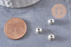 Perle ronde argent tibétain vieilli,perles argent, sans nickel,perle intercalaire, 6mm, x10 (G0819)