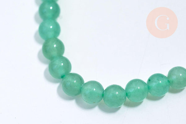 Perle ronde aventurine,pierre précieuse,pierre naturelle, aventurine,perle pierre,le fil de 30 perles, 6mm, x1 (G5620)