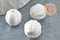 Perle porcelaine blanche 13mm, perle striées,perle céramique, céramique blanche, x10 (G7400)