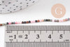 Perle ronde tourmaline naturelle 2mm,x1 fil de 38cm (G3106)