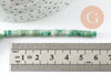 Perle rondelle heishi jade naturel vert 4.5mm, x1 fil de 40cm (G2701)