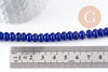 Perle rondelle jade bleu roi,perle jade,pierre naturelle,jade naturel,perle pierre,perle facette,jade,8x5mm,fil de 38,5 cm (G6725)