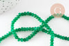 Perle rondelle jade vert,perle jade,pierre naturelle,jade naturel,4x3mm,fil de 35 cm (G4638)