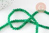 Perle rondelle jade vert,perle jade,pierre naturelle,jade naturel,4x3mm,fil de 35 cm (G4638)