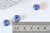 Perle rondelle sodalite création bijoux 10mm, création bijoux pierre, x 2 (G7562)