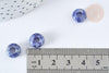 Perle rondelle sodalite création bijoux 10mm, création bijoux pierre, x 2 (G7562)