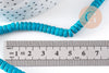 Perle rondelle turquoise naturelle 6mm, x1 fil de 39.5cm (G5371)